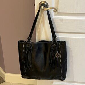 The Sak Leather Tote with Fringe